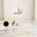 Zersh Midnight Noir Earrings/studs