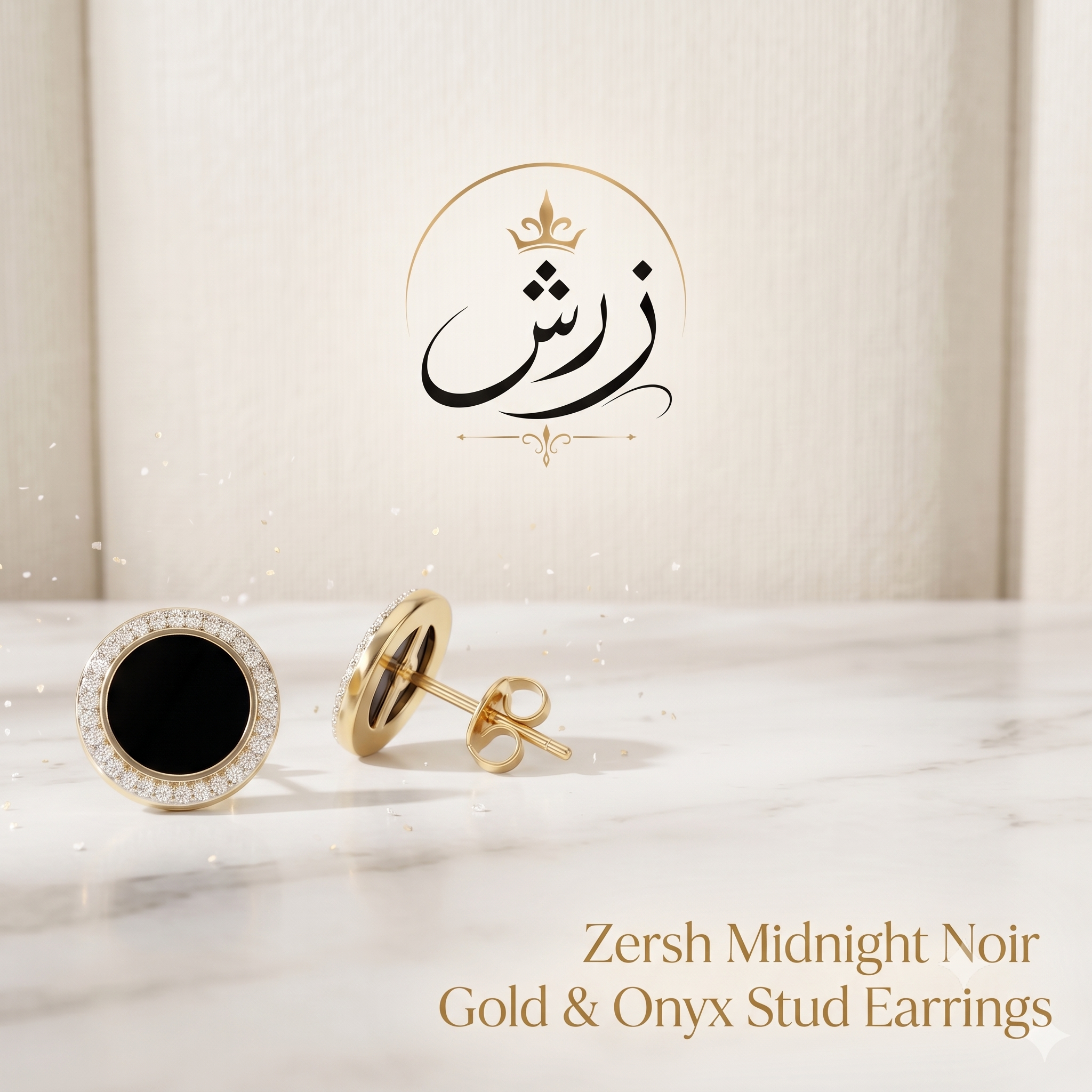 Zersh Midnight Noir Earrings/studs