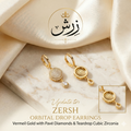 Zersh Orbital Drop Earrings