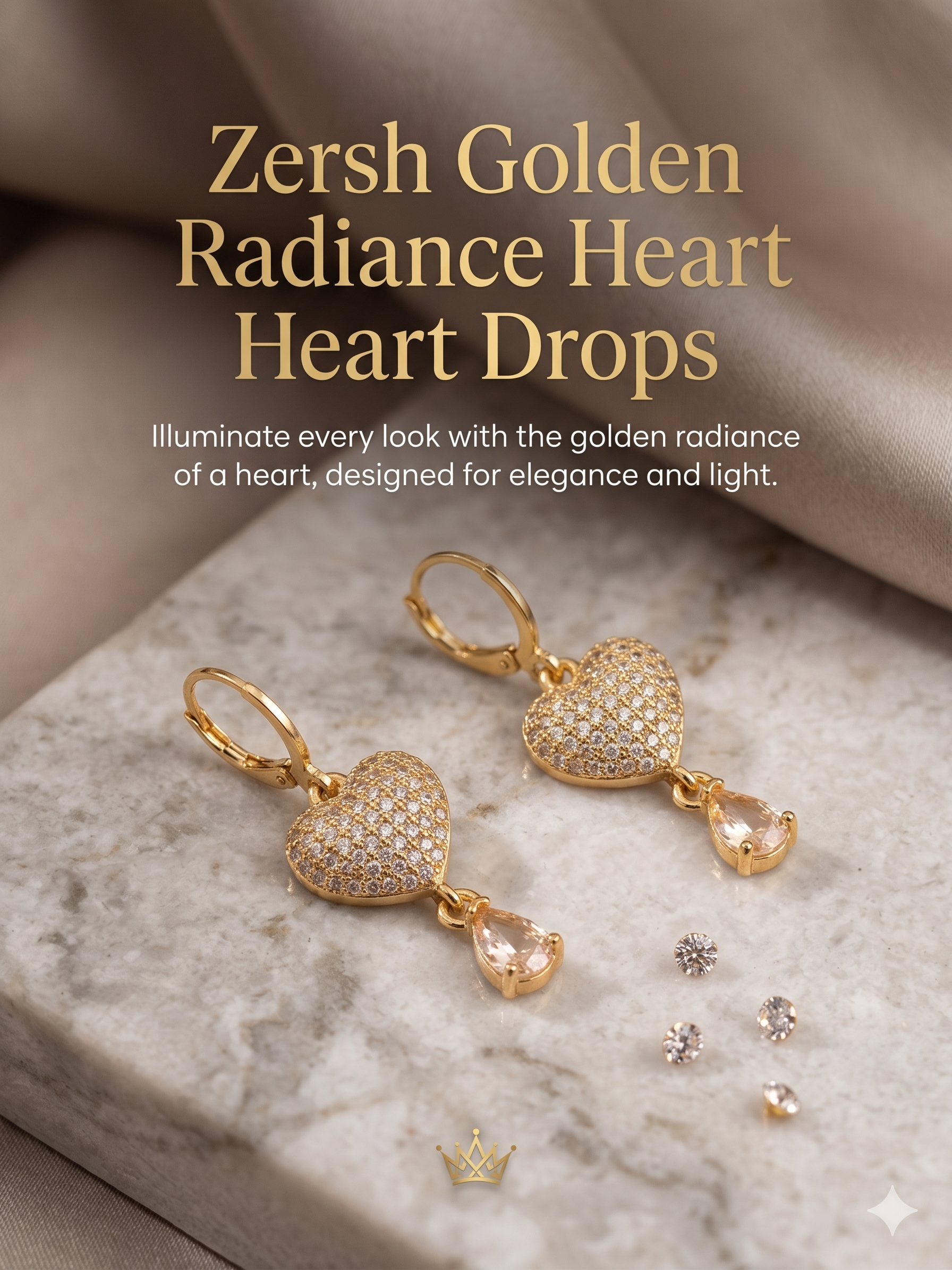 Zersh Golden Radiance Heart Drops
