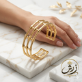 Zersh Imperial Bamboo Lattice Cuff
