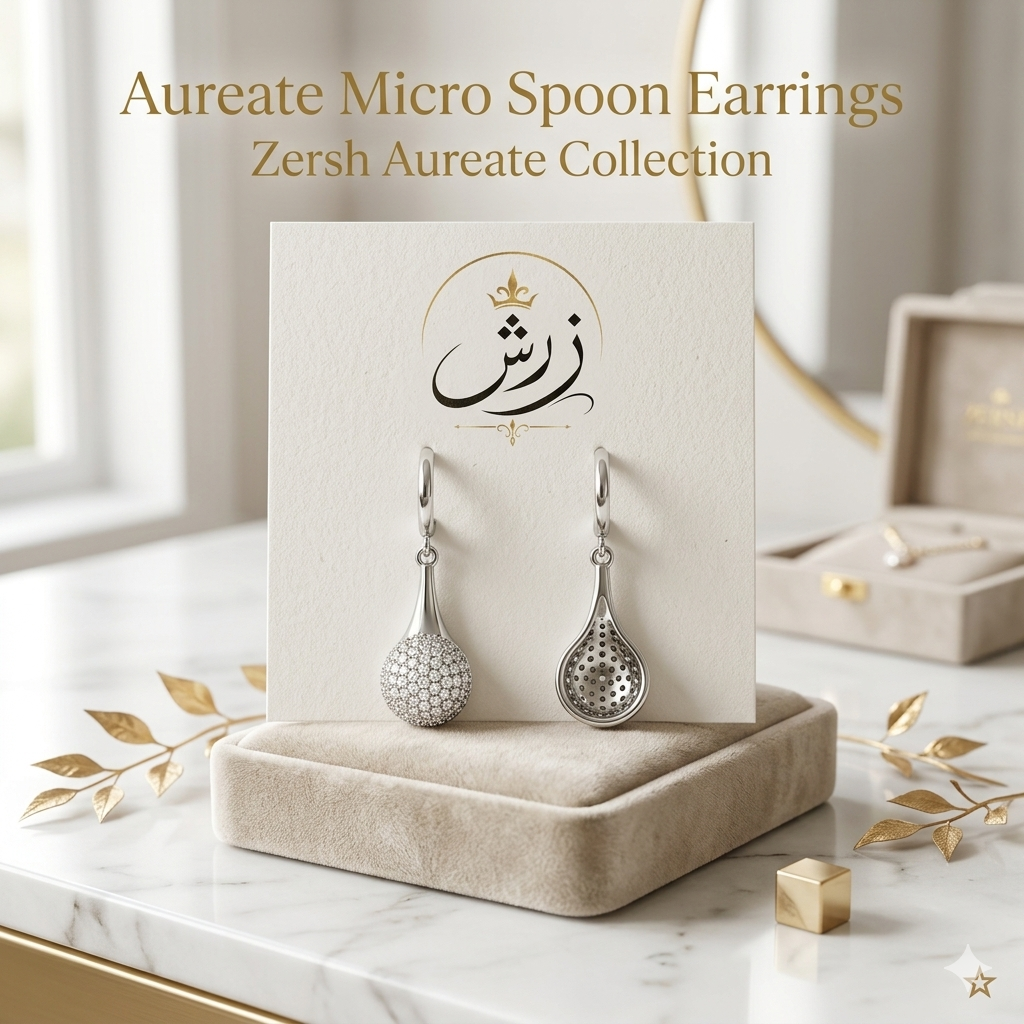 Zersh Aureate Micro Spoon Earrings