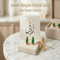 Zersh Aureate Marquise Emerald Studs